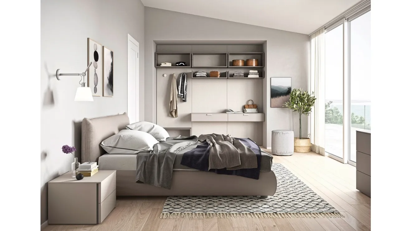 Letto Matrimoniale In Legno Moderno