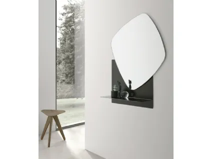 Specchio con mensola in metallo Double Trouble di Target Point