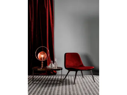 Poltroncina rivestita in velluto Sveva di Tonin Casa