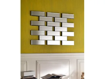 Specchio design componibile effetto mattoni Iris di Stones