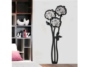 Appendiabito Appendirosa in metallo nero di Pintdecor