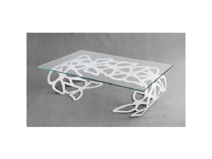 Tavolino Armonico Large con vetro trasparente di Pintdecor