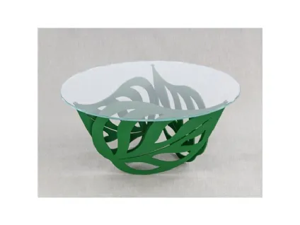 Tavolino Chioma con vetro trasparente di Pintdecor
