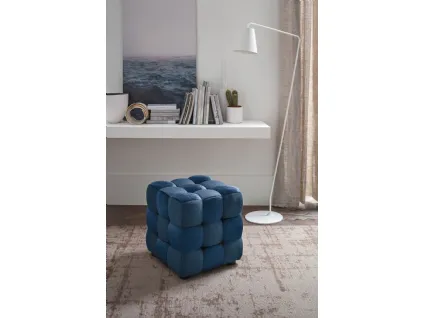 Pouf Cube in tessuto imbottito e trapuntato di Target Point