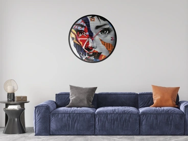 Orologio tondo 03 di Pintdecor
