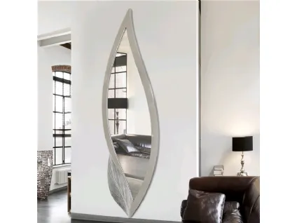 Specchiera Petalo in foglia argento di Pintdecor