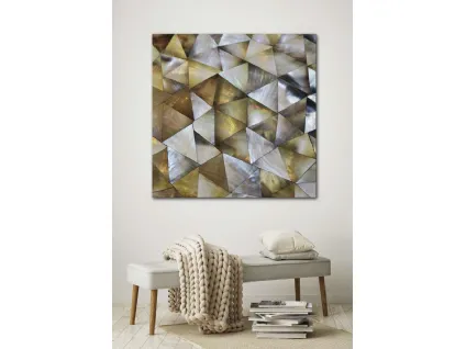 Quadro geometrico Madreperla di Pintdecor
