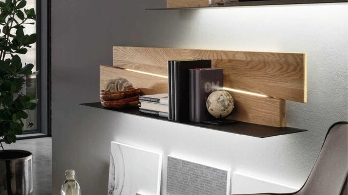 Mensola Scuderia in metallo e legno di Maronese