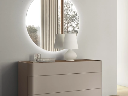 Specchiera con Led Tonda di Maronese