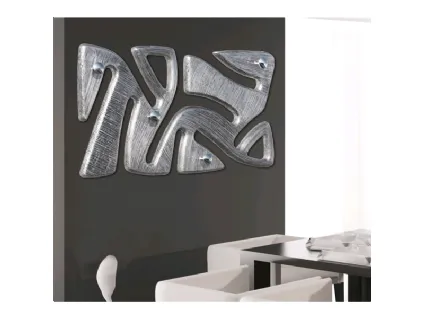 Appendiabito Tribal con foglia argento di Pintdecor