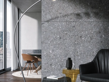 Lampada da terra Iperbolle in metallo e vetro di Tonin Casa