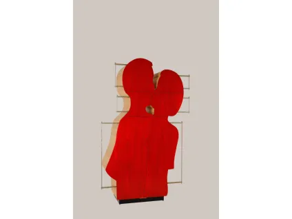 Armadio scultoreo di design Abbraccio in legno di Tiglio di Le Fablier