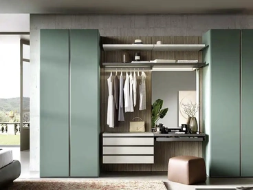 Armadio con ante battenti Utility Bora U457 di Moretti Compact Giorno Notte