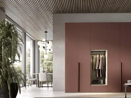 Armadio con ante battenti Utility Libeccio U455 di Moretti Compact Giorno Notte