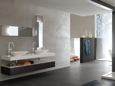 Mobile da Bagno sospeso laccato opaco Goya 29 di Arcom