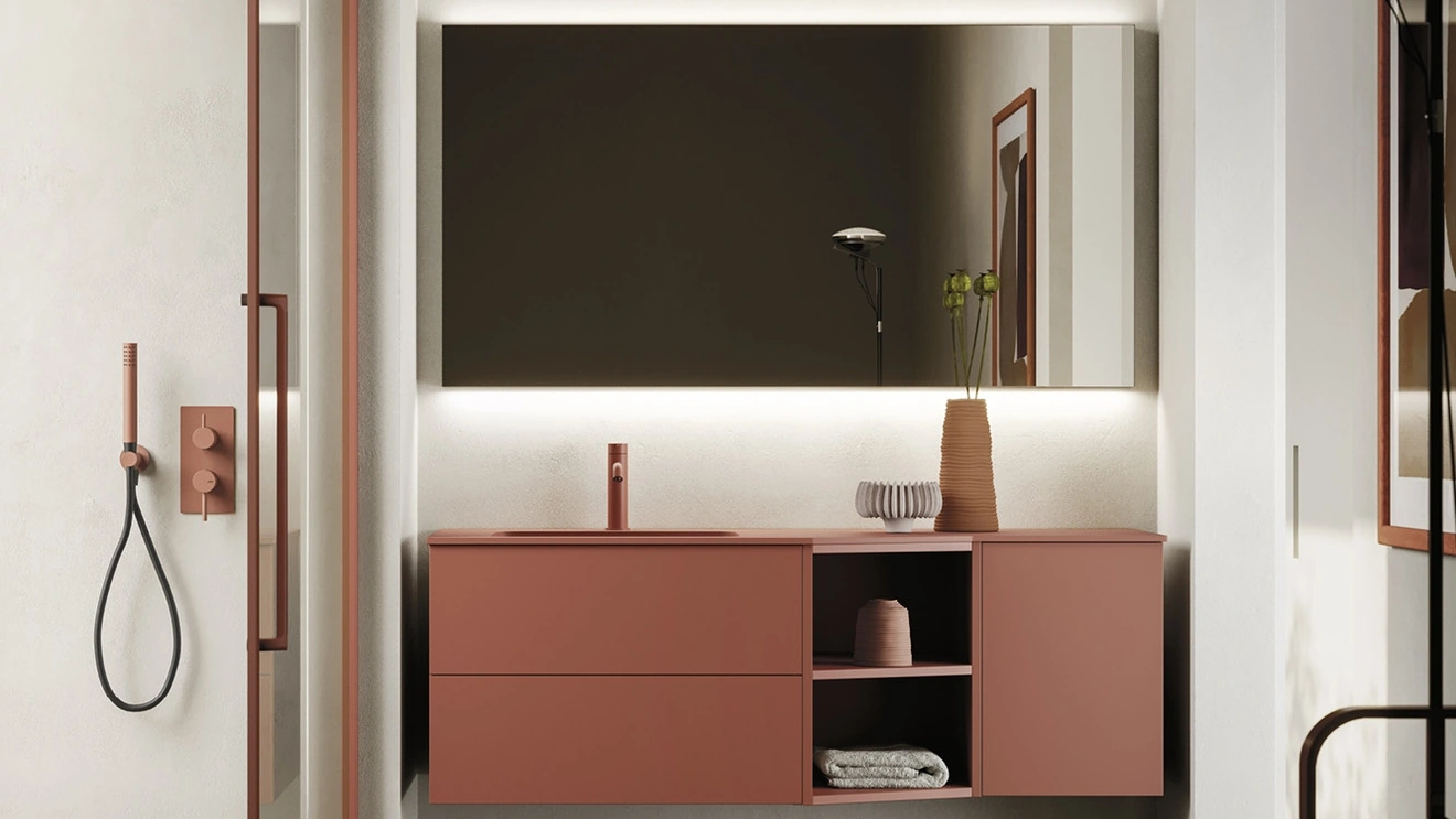 Mobile da Bagno sospeso Sky Liscio 33 di Arbi