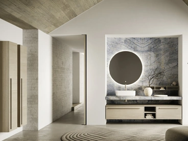 Mobile da Bagno sospeso Sky Liscio 34 di Arbi