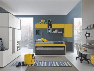 Cameretta salvaspazio Golf C133 in melaminico di Colombini Casa