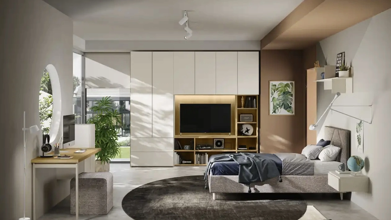 Cameretta componibile Y104 di Moretti Compact Camerette