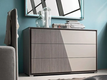 Comò Cross in melaminico e laccato di Maronese Acf