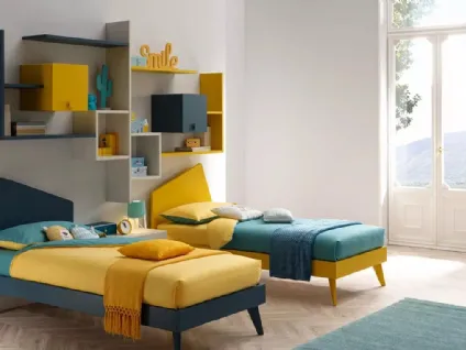 Letto per bambini singolo SC101 di Moretti Compact