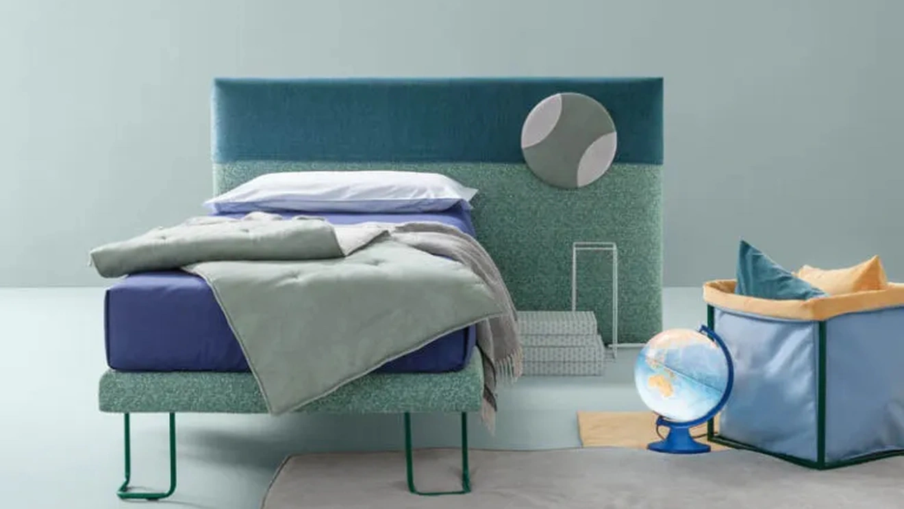 Letto singolo in tessuto Plain di Bside