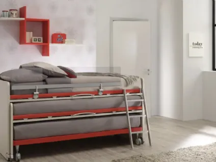 Letto salvaspazio a tre letti SC302 di Moretti Compact