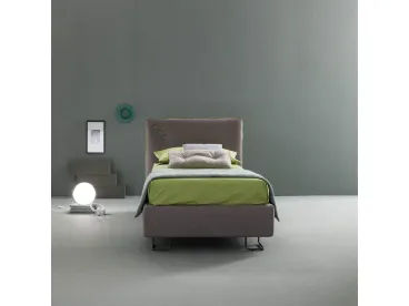 Letto moderno in tessuto con testiera Snap di Bside