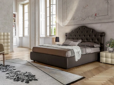 Letto in pelle Veneziano di Tonin Casa