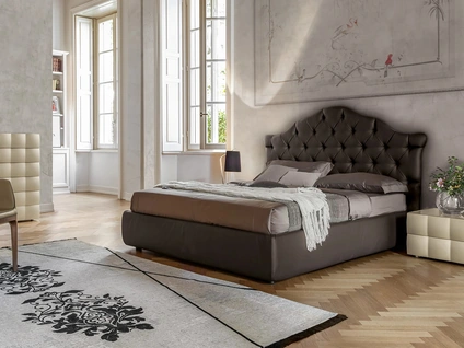 Letto in pelle Veneziano di Tonin Casa