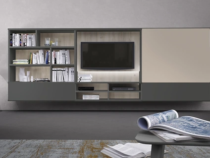 Libreria componibile sospesa Infinity L24 di Colombini Casa