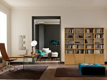 Libreria a muro in legno Mixer 11 di FGF Mobili