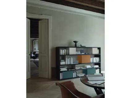 Libreria Modo M6C83 in laccato opaco di Sangiacomo