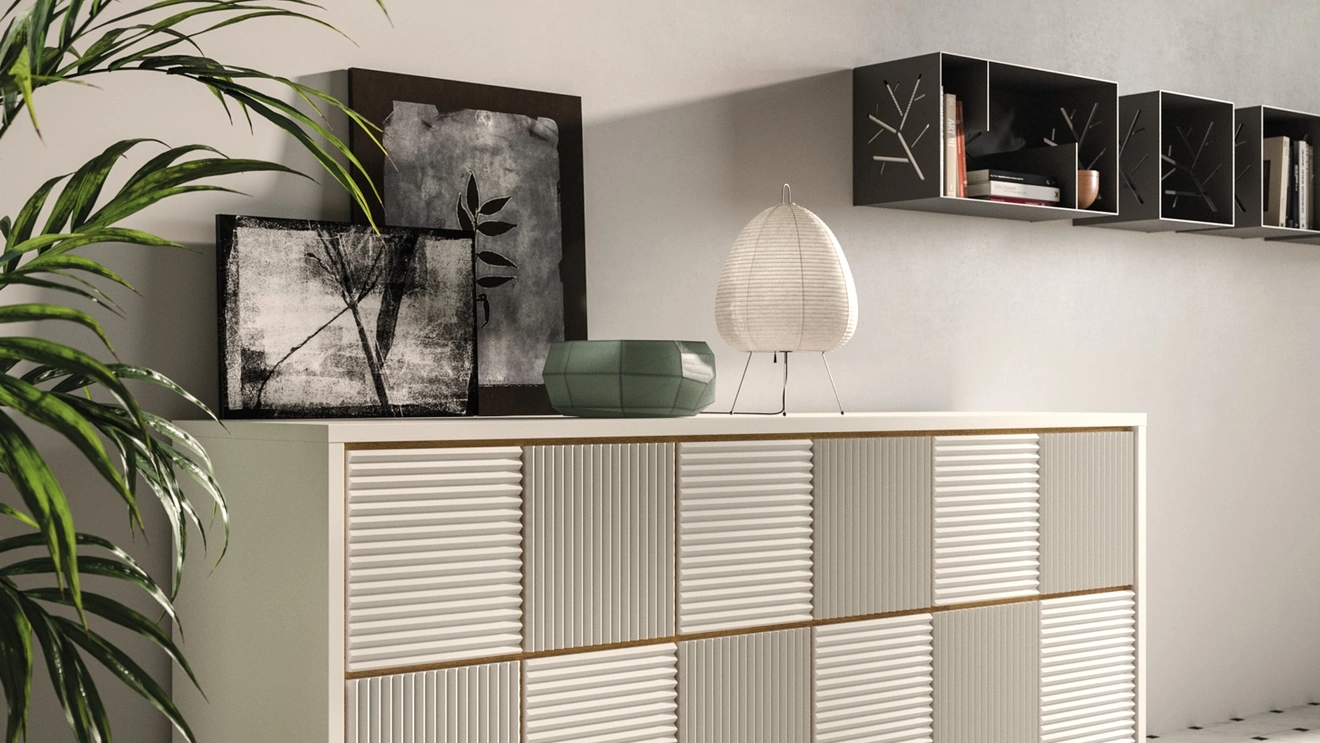 Madia in legno laccato Queen di FGF Mobili