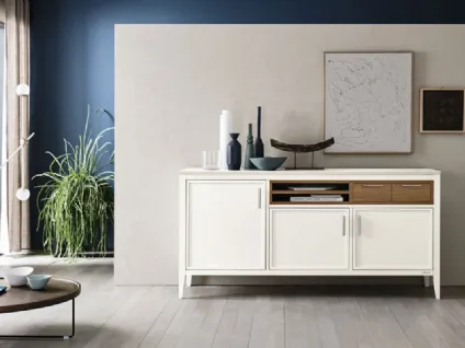 Madia Solandra in laccato opaco Bianco di Le Fablier