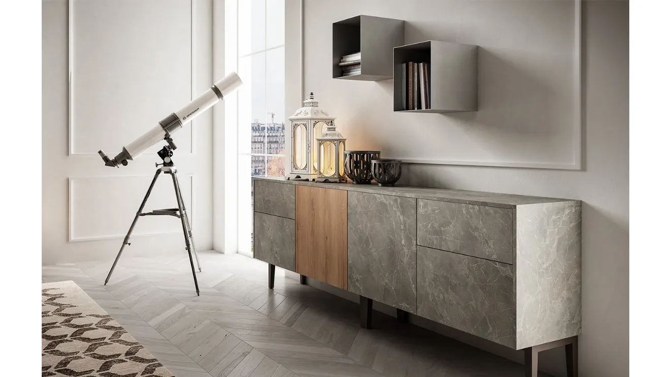 Madia Living 05 in Rovere e Pietra di Arredo3
