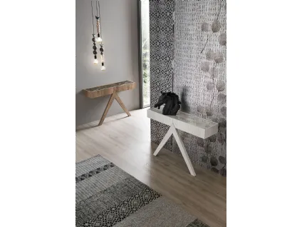Mobile ingresso consolle Arrow con top in gres porcellanato e struttura in laminato di Target Point