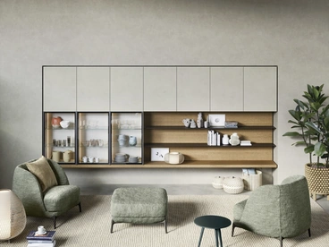 Parete Attrezzata Mensole e piani a muro di Novamobili