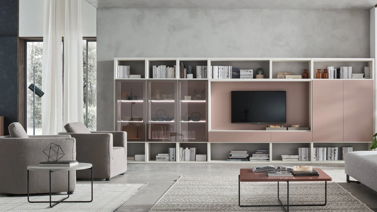 Parete Attrezzata Sistema Spalla Comp SA2202 di Maronese