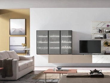 Parete Attrezzata Unix-Comp-SU2108 Maronese