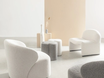 Poltroncina in tessuto Babila di Bizzotto