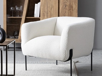 Poltroncina in tessuto Claudine di Bizzotto