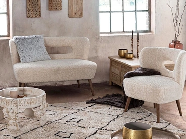 Poltroncina in tessuto Cortina di Bizzotto