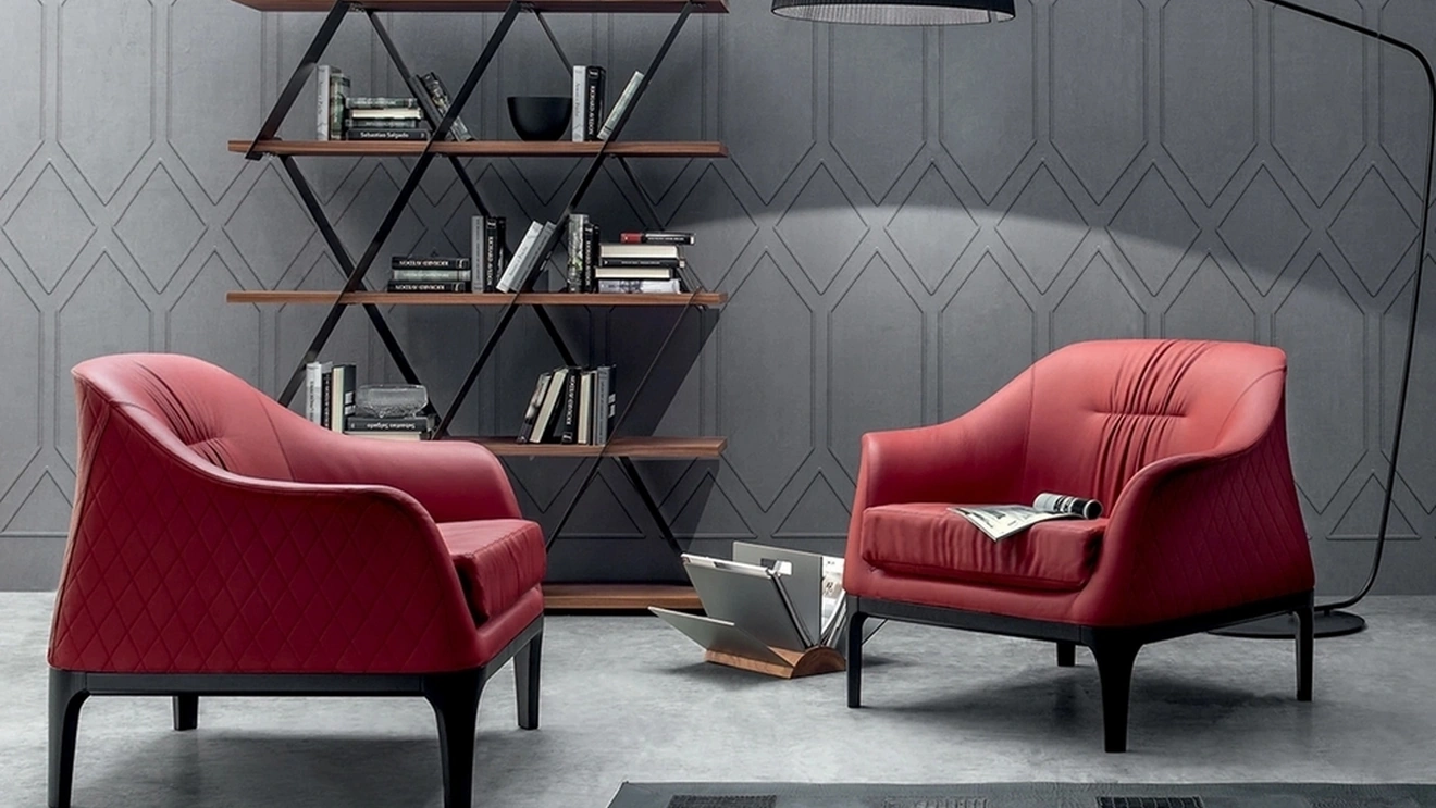 Poltrona in pelle Tiffany di Tonin Casa