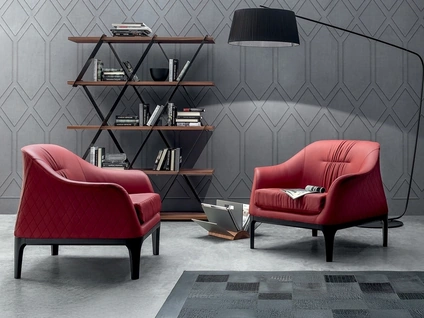 Poltrona in pelle Tiffany di Tonin Casa