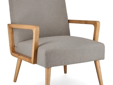 Poltroncina in tessuto e legno Veriana di Bizzotto