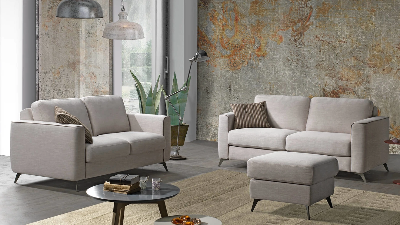 Divano Letto lineare in tessuto Eclisse di Vitarelax