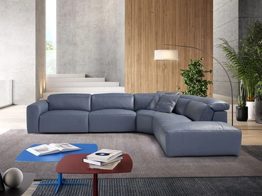 Divano relax in pelle Beverly di Egoitaliano