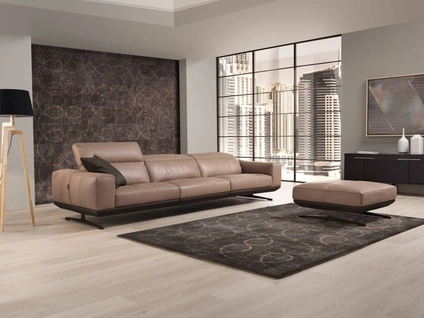 Divano lineare in pelle Gloria di Egoitaliano