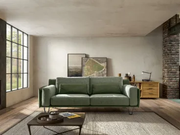 Divano lineare in tessuto Living Chic di Samoa